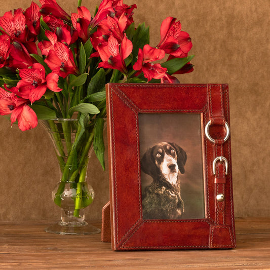 Equestrian Strap Leather Photo Frame (Small) - Edwina Alexis