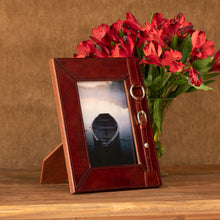 Load image into Gallery viewer, Equestrian Strap Leather Photo Frame (Medium) - Edwina Alexis