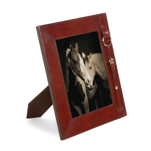 Equestrian Strap Leather Photo Frame (Large) - Edwina Alexis
