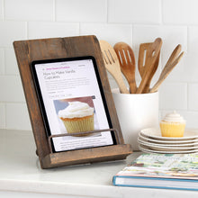 Load image into Gallery viewer, Aged Wooden Cookbook Stand - Edwina Alexis