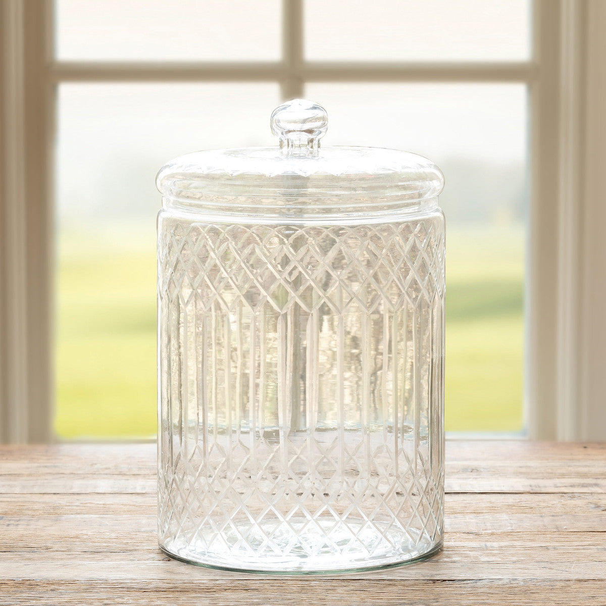 Carraway Etched Glass Canister - Edwina Alexis