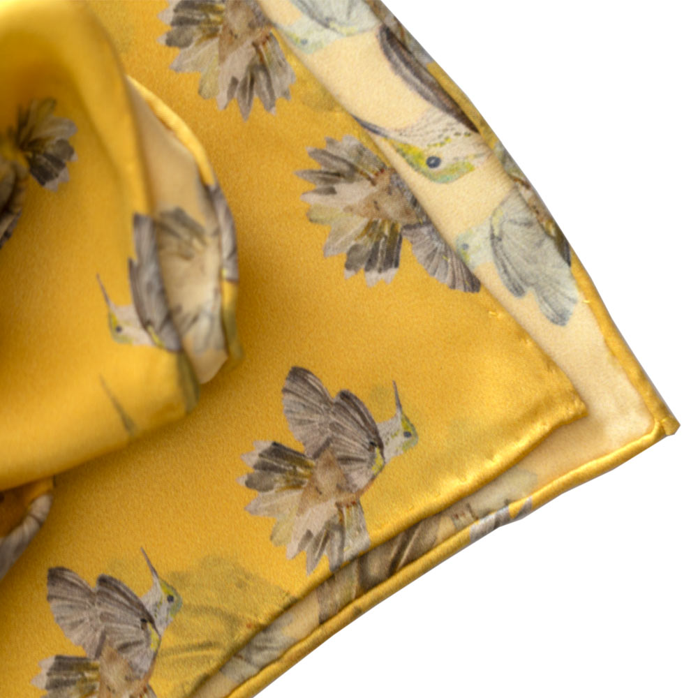 Yellow Rose Flowerkisser Italian Silk Scarf - Edwina Alexis