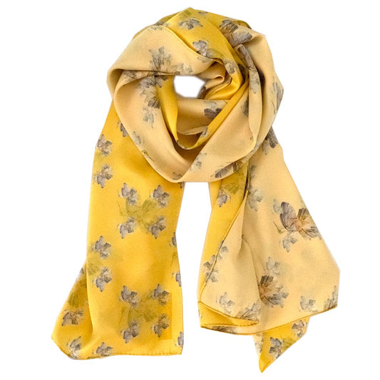 Yellow Rose Flowerkisser Italian Silk Scarf - Edwina Alexis