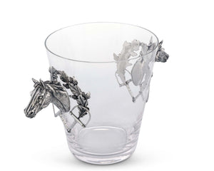 Horse Head Glass Ice Bucket - Edwina Alexis
