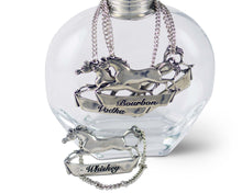 Load image into Gallery viewer, Pewter Galloping Decanter Tag - Gin - Edwina Alexis