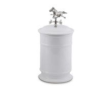 Load image into Gallery viewer, Horse Weathervane Stoneware Canister - Tall - Edwina Alexis