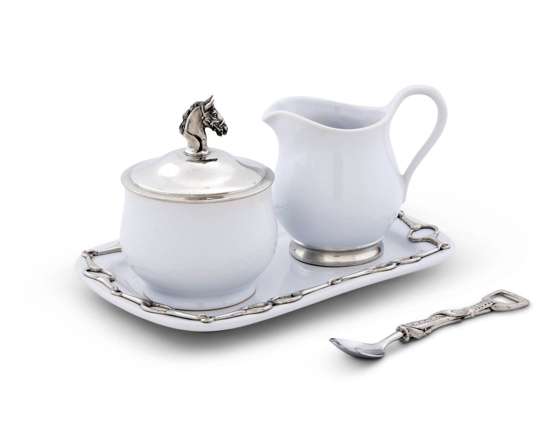 Sugar and Creamer Set - Equestrian - Edwina Alexis