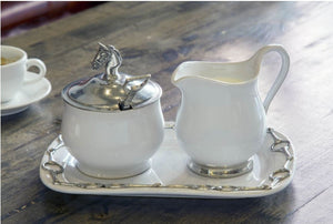 Sugar and Creamer Set - Equestrian - Edwina Alexis