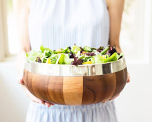 Load image into Gallery viewer, Tribeca Wood Salad Bowl - Edwina Alexis