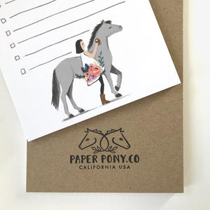 Pretty Pony Notepad - Edwina Alexis