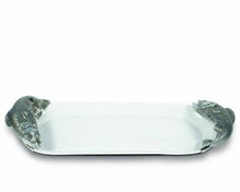 Load image into Gallery viewer, Stoneware &amp; Pewter Fish Tray - Oblong - Edwina Alexis