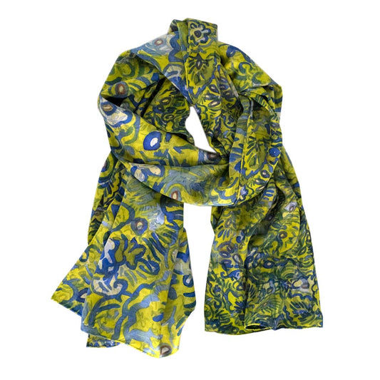 Wall flower Italian Silk Scarf - Edwina Alexis