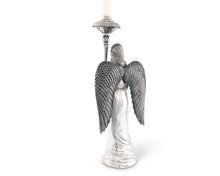 Load image into Gallery viewer, Pewter Angel Candlestick - Edwina Alexis