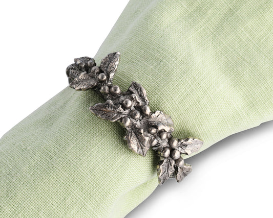 Holly Napkin Ring (Set of Four) - Edwina Alexis