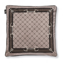Load image into Gallery viewer, Brown Velvet Equestrian Bit Pillow - Edwina Alexis