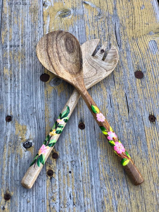 Wooden Works Salad Server Set - Edwina Alexis