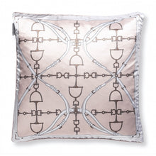 Load image into Gallery viewer, Pink Silk Equestrian Bit Pillow - Edwina Alexis
