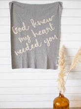 Load image into Gallery viewer, God Knew My Heart Needed You Baby Blanket - Edwina Alexis