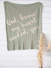Load image into Gallery viewer, God Knew My Heart Needed You Baby Blanket - Edwina Alexis